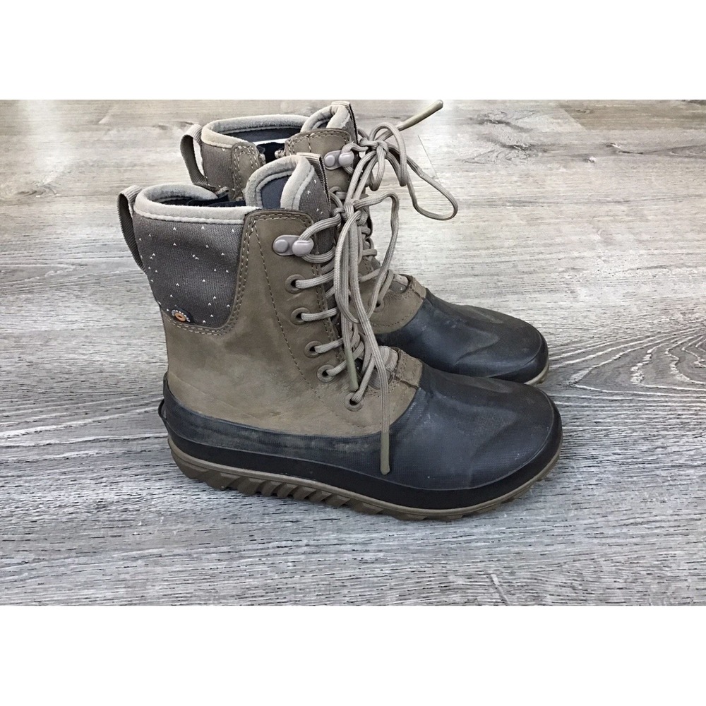 Bogs Womens Classic Casual Tall Leather Size 6 Neo-Tech Winter Boots 72548-240